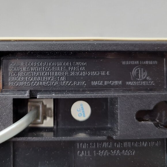 Conairphone Slim Design Lighted Dial Desk Or Wall Mount Corded Telephone - Picture 10 of 12